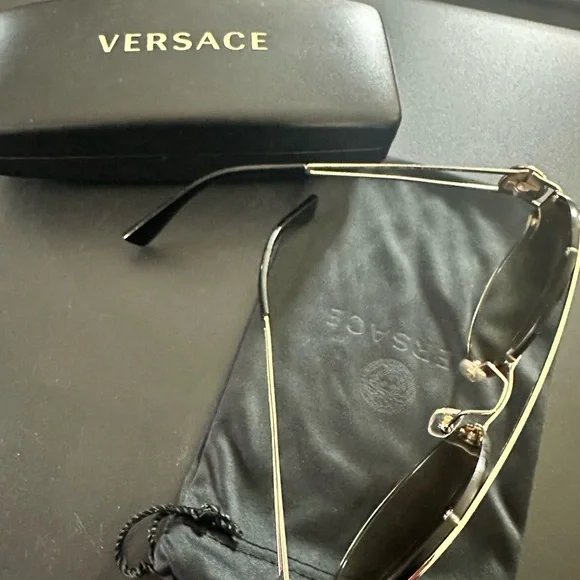 Versace Gold Frame Sunglasses - Picture 2 of 6